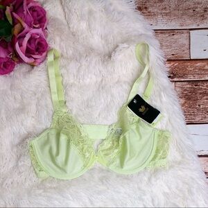 Wacoal Underwire Lace Bra - Lime Green